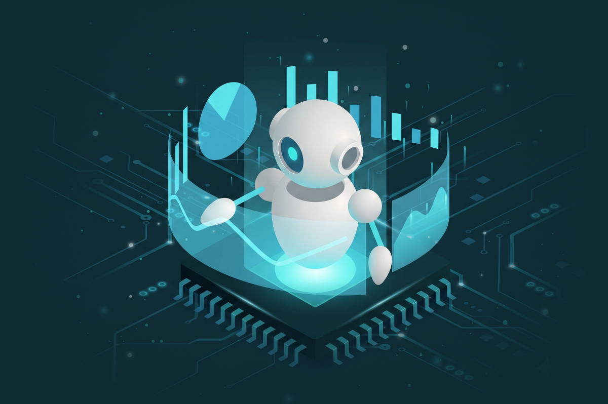 Agentic AI robot with data dashboards