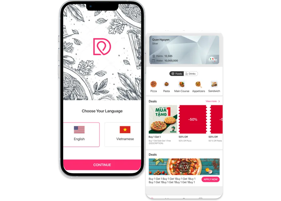 DiaDiem F&B ordering platform