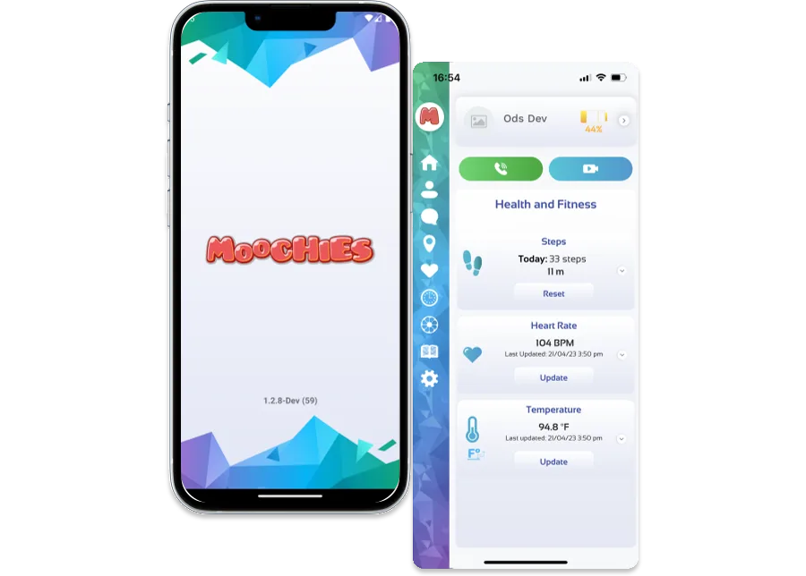 Moochies wearable band app
